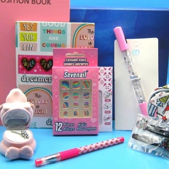 🔥Kids Fun Emoticons Gift Set elephant  necklace press cherry barrettes - Picture 6 of 11